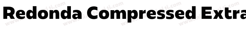 Redonda Compressed ExtraBold字体转换